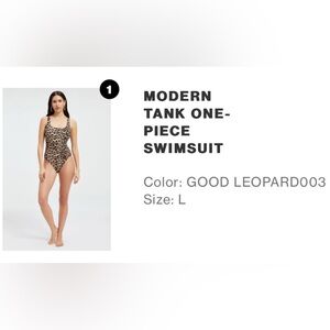 Good American Leopard One-Piece Swimsuit